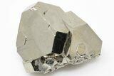Shiny, Pyritohedral Pyrite Crystals - Peru #195692-1